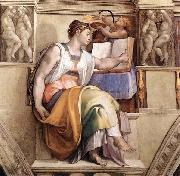 Michelangelo Buonarroti The Erythraean Sibyl oil on canvas